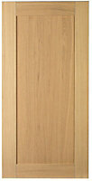 IT Kitchens Oak Veneer Shaker Fridge/Freezer Cabinet door (W)600mm