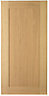 IT Kitchens Oak Veneer Shaker Fridge/Freezer Cabinet door (W)600mm