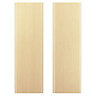 IT Kitchens Sandford Textured Oak Effect Slab Larder Cabinet door (W)300mm (H)1912mm (T)18mm, Set of 2