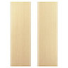 IT Kitchens Sandford Textured Oak Effect Slab Larder Cabinet door (W)600mm (H)1912mm (T)18mm, Set of 2