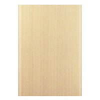 IT Kitchens Sandford Textured Oak Effect Slab Standard Cabinet door (W)500mm