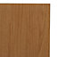 IT Kitchens Sandford Textured Oak Effect Slab Standard Cabinet door (W)600mm (H)715mm (T)18mm
