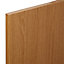 IT Kitchens Sandford Textured Oak Effect Slab Standard Cabinet door (W)600mm
