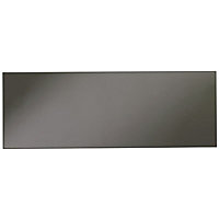 IT Kitchens Santini Gloss Anthracite Slab Bridging door & pan drawer front, (W)1000mm (H)356mm (T)18mm