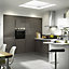 IT Kitchens Santini Gloss Anthracite Slab Clad on wall panel (H)790mm (W)385mm