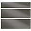 IT Kitchens Santini Gloss Anthracite Slab Drawer front (W)800mm, Set of 3