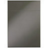 IT Kitchens Santini Gloss Anthracite Slab Drawerline door & drawer front, (W)500mm (H)715mm (T)18mm