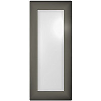IT Kitchens Santini Gloss Anthracite Slab Glazed Cabinet door (W)300mm (H)715mm (T)18mm