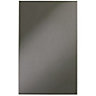 IT Kitchens Santini Gloss Anthracite Slab Larder Cabinet door (W)600mm (H)1912mm (T)18mm, Set of 2