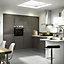 IT Kitchens Santini Gloss Anthracite Slab Standard Cabinet door (W)600mm (H)715mm (T)18mm
