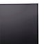 IT Kitchens Santini Gloss Black Slab Bridging door & pan drawer front, (W)1000mm (H)356mm (T)18mm