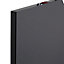 IT Kitchens Santini Gloss Black Slab Bridging door & pan drawer front, (W)1000mm (H)356mm (T)18mm