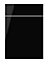 IT Kitchens Santini Gloss Black Slab Drawerline door & drawer front, (W)500mm (H)715mm (T)18mm