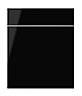 IT Kitchens Santini Gloss Black Slab Drawerline door & drawer front, (W)600mm (H)715mm (T)18mm
