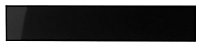 IT Kitchens Santini Gloss Black Slab Oven Filler panel (H)115mm (W)597mm