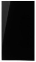 IT Kitchens Santini Gloss Black Slab Standard Cabinet door (W)400mm (H)715mm (T)18mm
