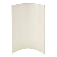 IT Kitchens Santini Gloss Cream Slab Base external Cabinet door (H)715mm (T)18mm