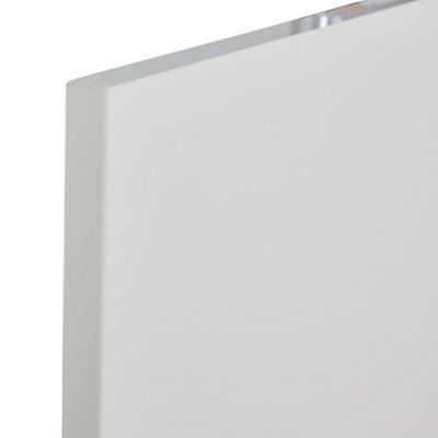 IT Kitchens Santini Gloss Cream Slab Bridging Cabinet door (W)600mm (H)277mm (T)18mm