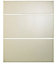 IT Kitchens Santini Gloss Cream Slab Drawer front (W)600mm, Set of 3