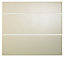 IT Kitchens Santini Gloss Cream Slab Drawer front (W)800mm, Set of 3