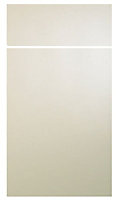 IT Kitchens Santini Gloss Cream Slab Drawerline door & drawer front, (W)400mm (H)715mm (T)18mm