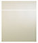 IT Kitchens Santini Gloss Cream Slab Drawerline door & drawer front, (W)600mm (H)715mm (T)18mm