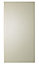 IT Kitchens Santini Gloss Cream Slab Fridge/Freezer Cabinet door (W)600mm (H)1197mm (T)18mm