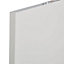 IT Kitchens Santini Gloss Cream Slab Larder Cabinet door (W)600mm (H)2092mm (T)18mm, Set of 2