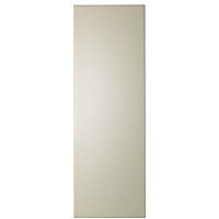 IT Kitchens Santini Gloss Cream Slab Tall Appliance & larder End panel (H)1920mm (W)570mm, Pack of 2