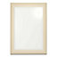 IT Kitchens Santini Gloss Cream Slab Tall glazed Cabinet door (W)500mm (H)895mm (T)18mm