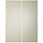 IT Kitchens Santini Gloss Grey Slab Wall corner Cabinet door (W)250mm (H)715mm (T)18mm, Set of 2
