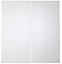 IT Kitchens Santini Gloss White Slab Base corner Cabinet door (W)925mm (H)720mm (T)18mm, Set of 2
