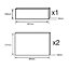 IT Kitchens Santini Gloss White Slab Drawer front (W)500mm, Set of 3