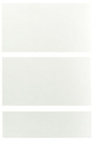 IT Kitchens Santini Gloss White Slab Drawer front (W)500mm, Set of 3