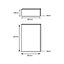 IT Kitchens Santini Gloss White Slab Drawerline door & drawer front, (W)400mm (H)715mm (T)18mm