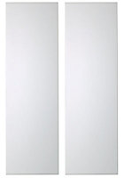 IT Kitchens Santini Gloss White Slab Larder Cabinet door (W)300mm (H)1912mm (T)18mm, Set of 2