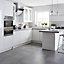 IT Kitchens Santini Gloss White Slab Standard Cabinet door (W)300mm