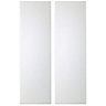 IT Kitchens Santini Gloss White Slab Tall Cabinet door (W)300mm (H)2092mm (T)18mm, Set of 2