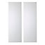 IT Kitchens Santini Gloss White Slab Tall corner Cabinet door (W)250mm, Set of 2
