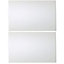 IT Kitchens Santini Gloss White Slab Tall larder Cabinet door (W)600mm (H)2092mm (T)18mm, Set of 2