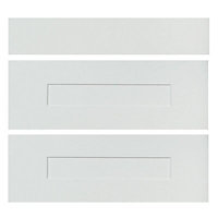 IT Kitchens Stonefield Ivory Classic Drawer front (W)800mm, Set of 3