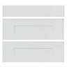 IT Kitchens Stonefield Ivory Classic Drawer front (W)800mm, Set of 3