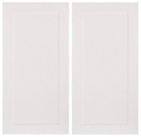 IT Kitchens Stonefield Stone Classic Wall corner Cabinet door (W)250mm (H)715mm (T)20mm, Set of 2