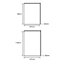 IT Kitchens Stonefield White Classic Style Wall corner Cabinet door (W)600mm, Set of 2
