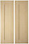 IT Kitchens Westleigh Contemporary Maple Effect Shaker Cabinet door (W)300mm (H)1912mm (T)18mm, Set of 2