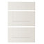 IT Kitchens Westleigh Ivory Style Shaker Drawer front (W)600mm, Set of 3