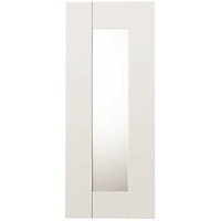 IT Kitchens Westleigh Ivory Style Shaker Glazed Cabinet door (W)300mm (H)715mm (T)18mm
