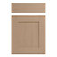 IT Kitchens Westleigh Textured Oak Effect Shaker Drawerline door & drawer front, (W)500mm (H)715mm (T)18mm