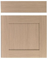 IT Kitchens Westleigh Textured Oak Effect Shaker Drawerline door & drawer front, (W)600mm (H)715mm (T)18mm