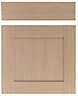IT Kitchens Westleigh Textured Oak Effect Shaker Drawerline door & drawer front, (W)600mm (H)715mm (T)18mm
